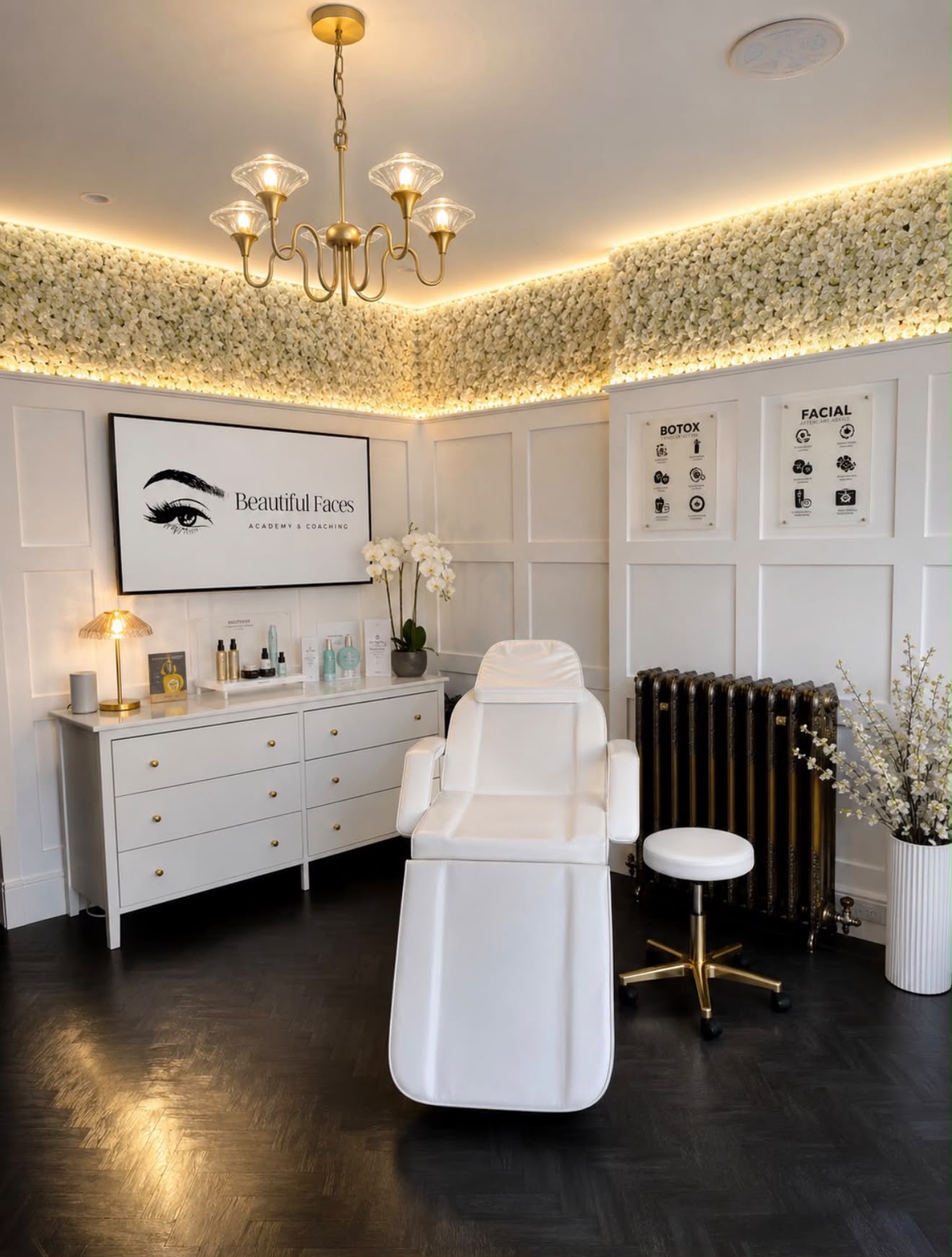 The Beautiful Faces treatment room in Leigh-on-Sea